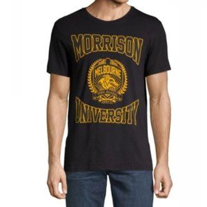 Eleven Paris T-Shirt Medium Men's Black Graphic Cotton Short Sleeve Tee Top